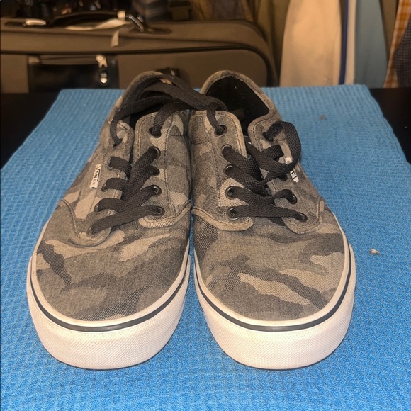 Vans Men's Authentic Gray Camo Sneakers - Picture 3 of 7